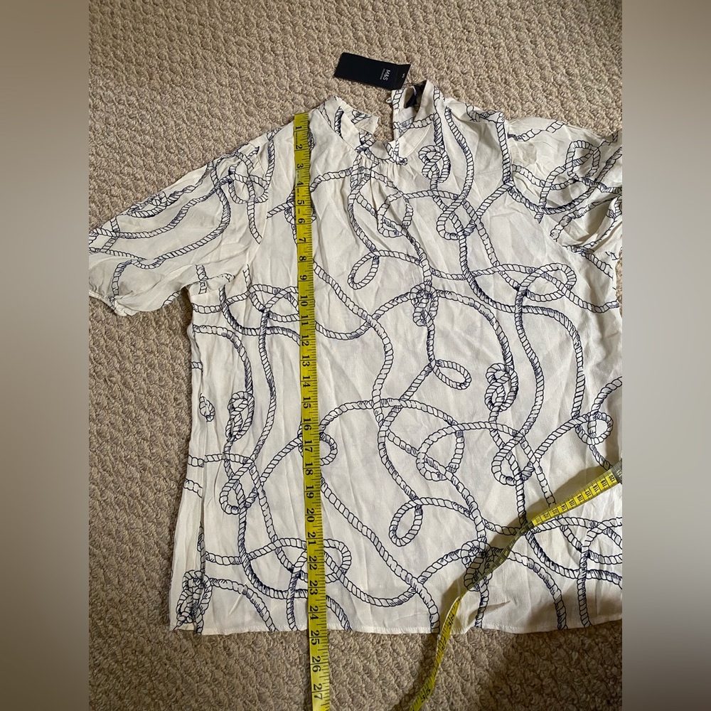 M&S Collection Rope Print Shell Top Blouse NEW US 10 - Picture 14 of 14